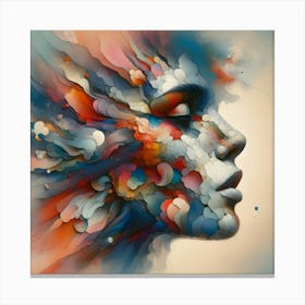 Abstract Painting Of A Woman 1 Canvas Print