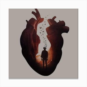 Heart Of A Man Canvas Print