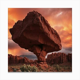 Incredible Rock Formation In Arizona Canvas Print