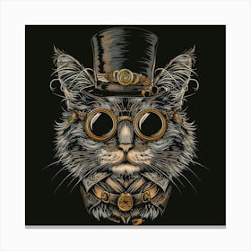 Steampunk Cat 11 Canvas Print