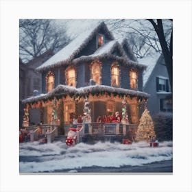 Christmas House 91 Canvas Print