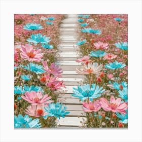 Flower Path Canvas Print