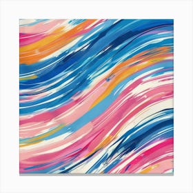 Abstract Wavy Pattern 6 Canvas Print