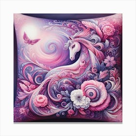 Unicorn Pillow Canvas Print