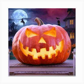 Halloween Pumpkin Canvas Print