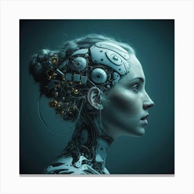 Cyborg Serenity Canvas Print