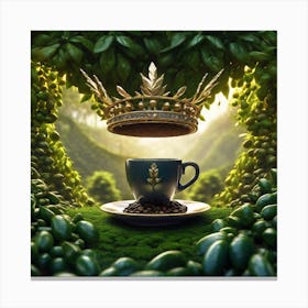 Coffee Cup In The Forest 2 Canvas Print