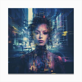 Futuristic Woman Canvas Print