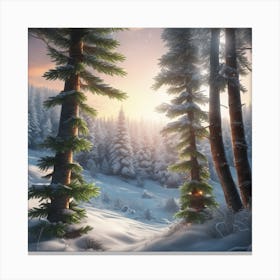 Winter Landscape 46 Canvas Print