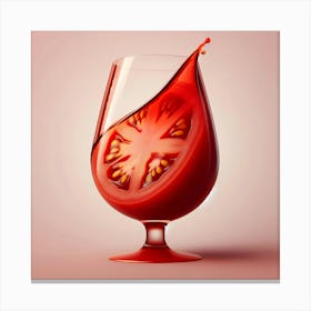 Tomato Juice In A Glass Canvas Print