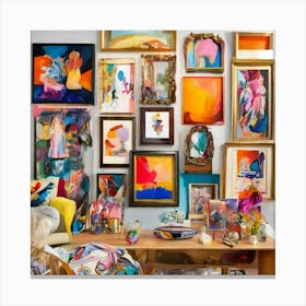 Room Full Of Art Canvas Print