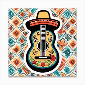 Mexican Guitar 14 Canvas Print