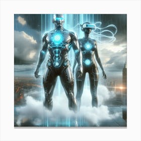 Futuristic Couple 76 Canvas Print