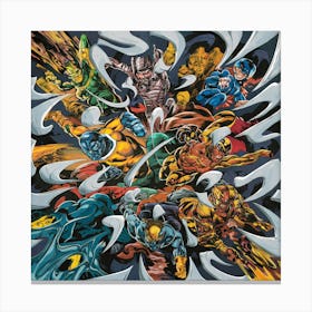 comic book and abstract design Art Print Canvas Print