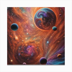 Galaxy Painting Canvas Print