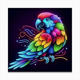 Colorful Parrot Canvas Print