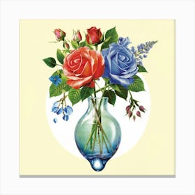 The Realistic And Real Picture Of Beautiful Rose 6 Canvas Print
