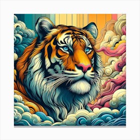 Creative Wild Animal Representation 89 Canvas Print