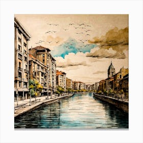 River Walk Canvas Print