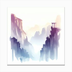 Asian Landscape Painting 12 Canvas Print