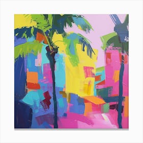 Abstract Travel Collection Belize City Belize 1 Canvas Print