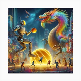 Basketball Game 1 Canvas Print