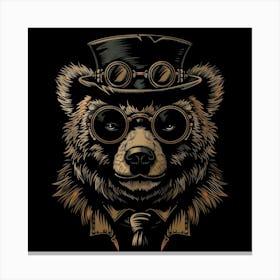 Steampunk Bear 41 Canvas Print