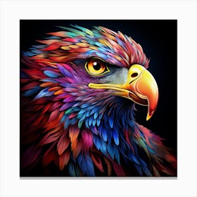 Colourful Rainbow Eagle 2 Canvas Print