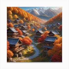 Autumn Village 69 Canvas Print