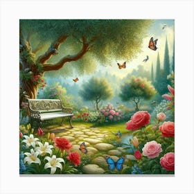 Garden of Peace-3 Canvas Print