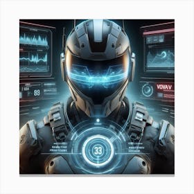 Futuristic Man 100 Canvas Print