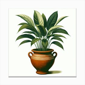 Fern In A Pot Canvas Print