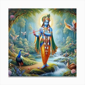Lord Krishna 8 Canvas Print