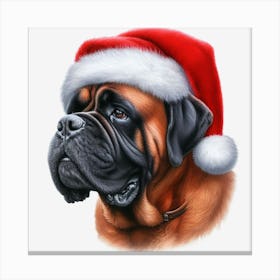 Santa Dog 7 Lienzo