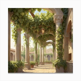 Royal grapes Canvas Print