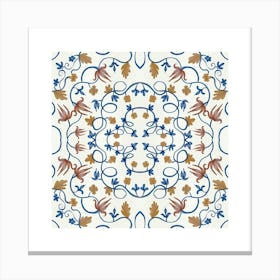 Moroccan Tile, Oriental Art, North African Ethnic Decor Canvas Print