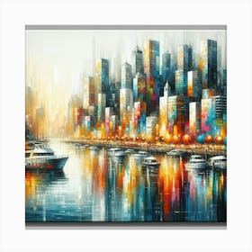 Cityscape Painting Canvas Print