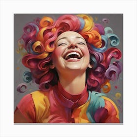 Laughing mood 3 Canvas Print