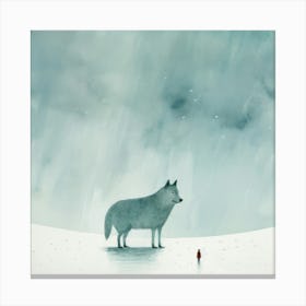 Little Wolf Canvas Print