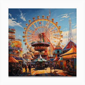 Amusement Park Canvas Print