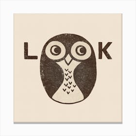 Look! Canvas Print