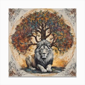 Lion Of The Forest Canvas Print