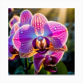Orchids In The Garden Canvas Print