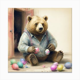 Easter Bear 2 Canvas Print