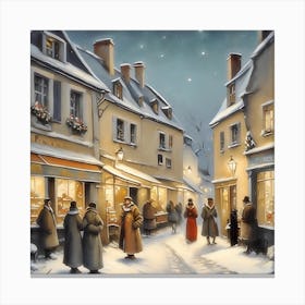 Winter Night Canvas Print