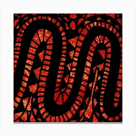 Background Abstract Red Black Canvas Print