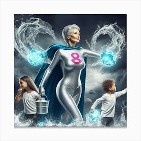 Cancer Super Mom #11 Canvas Print