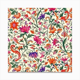 Lily Lane London Fabrics Floral Pattern 6 Canvas Print