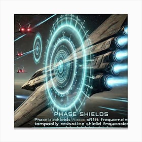 Celestial Scythe Phase Shields Canvas Print