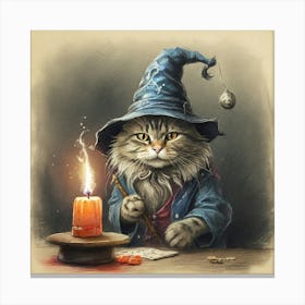 Cat Wizard 2 Canvas Print